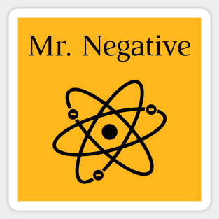 Mr Negative Sticker